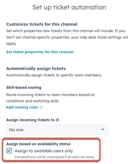 Assign to available users only